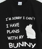 Tシャツ　with my Bunny ブラック