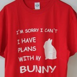 Tシャツ　with my Bunny レッド